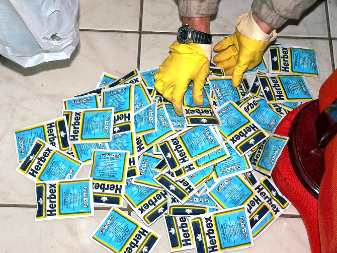 Agrotóxicos apreendidos no Rio Grande do Sul - Foto Clic RBS