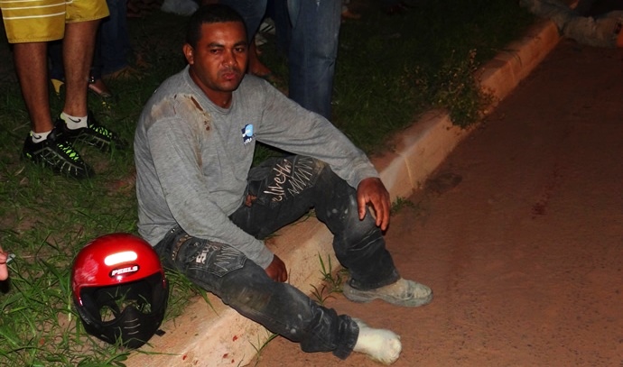 Altemir Vivaldo, o condutor da moto