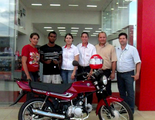 Acelem 4º ganhador da moto da Camp. Natal da ACELEM 2012