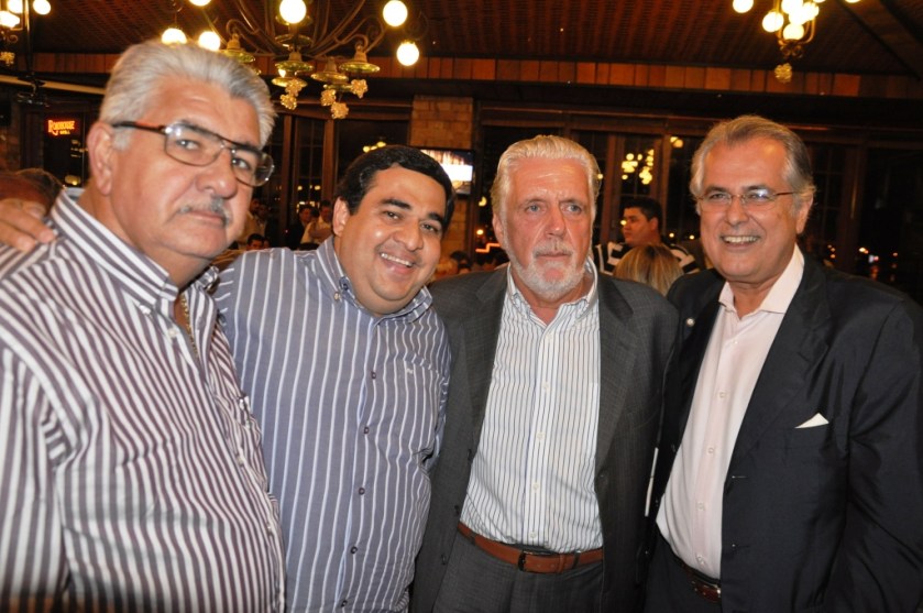 Antonio Henrique, Demir Barbosa, Jaques Wagner e Humberto Santa Cruz no jantar da UPB