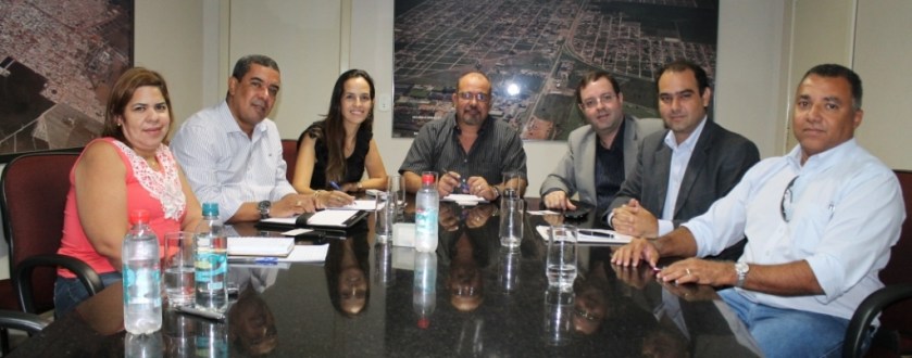Da esq. p dir. Tádina Santos, Carlos Augusto, Alessandra Hillmann, Sérgio Verri, Marcelo Oliveira, Marko Svec e Helder Falk. Foto Leandro Abreu - ASCOM-LEM