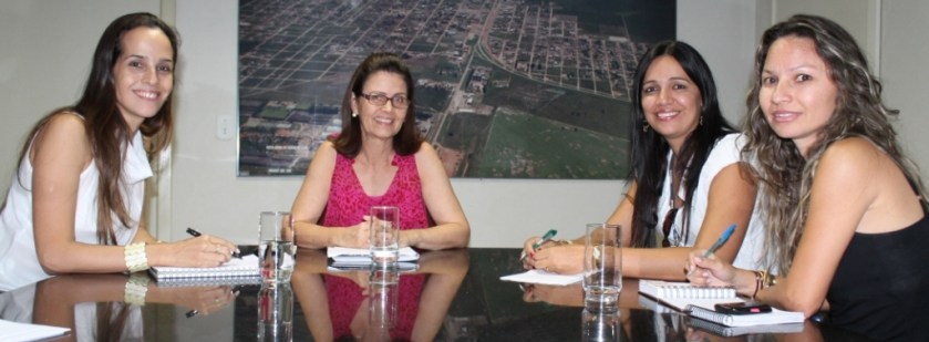 Da esquerda para a direita - Alessandra Hillmann, Maira de Andrada Santa Cruz, Walkyria Feitosa e Claudinea Duarte. Foto Leandro Abreu - ASCOM-LEM