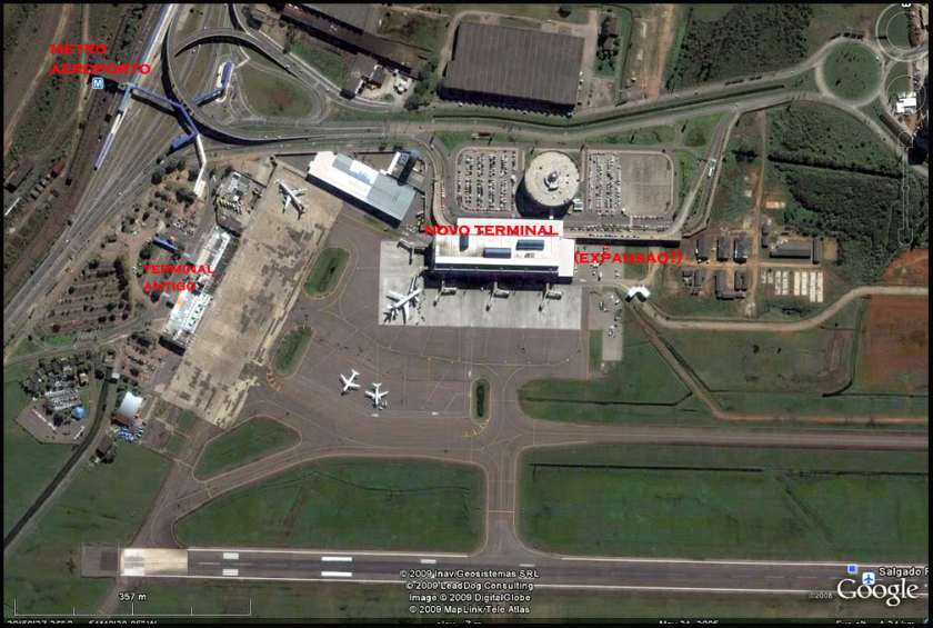 Salgado Filho: pista menor que a de Barreiras.