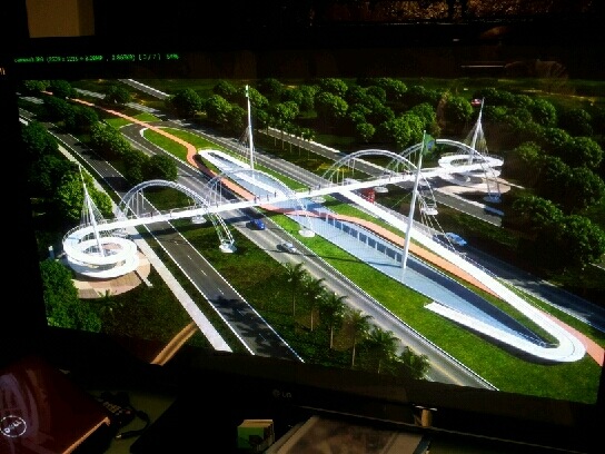 Projeto da passarela para Luís Eduardo Magalhães