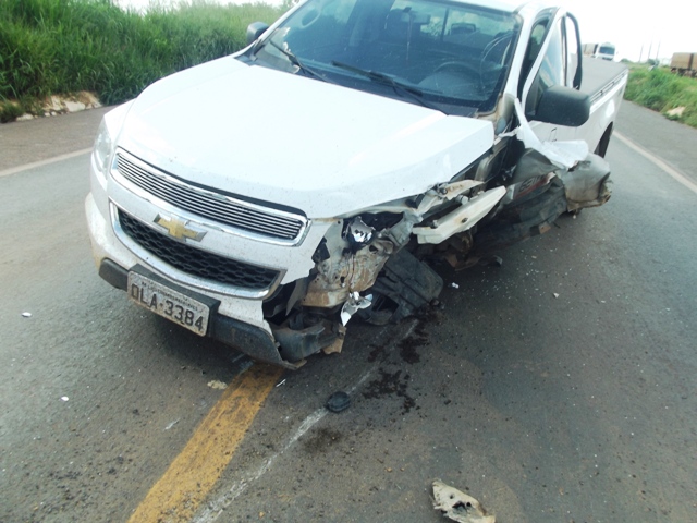 A S10 teve uma roda arrancada no choque