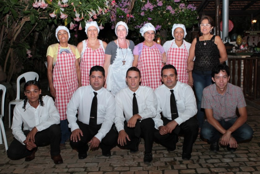 Valdete e sua equipe