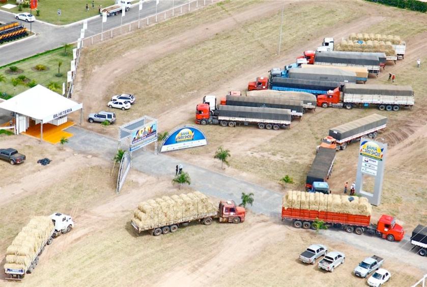 Carretas iniciam a viagem, hoje pela manhã, para socorrer os flagelados.