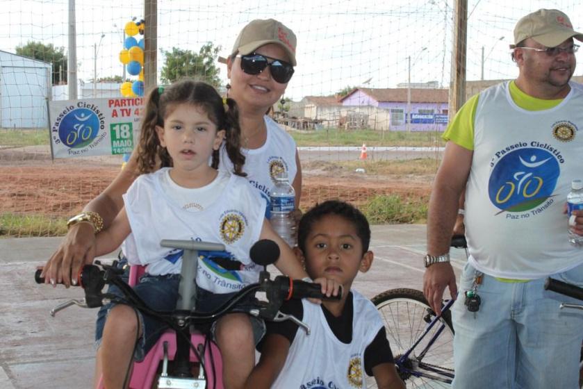 Família de ciclistas