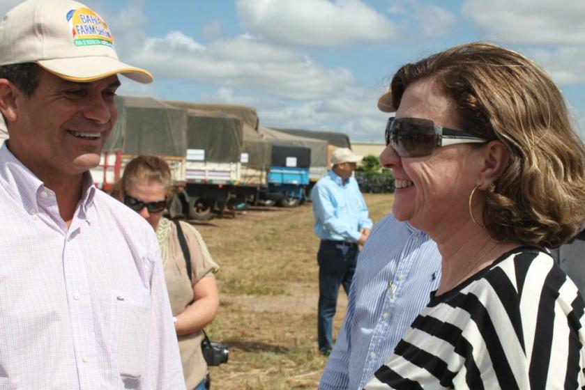 Eduardo Salles e Isabel Cunha, presidente da APABA