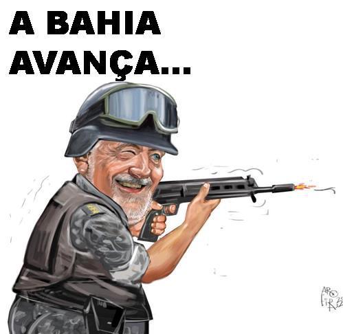 Charge de Aroeira, editada por este jornal