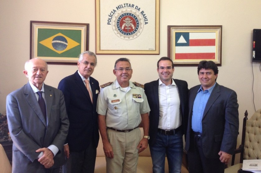 O Coronel Comandante Geral da Polícia Militar da Bahia, Alfredo Braga de Castro  confirmou a liberação da 5ºCompanhia de Polícia Independente . Foto Ascom Lem