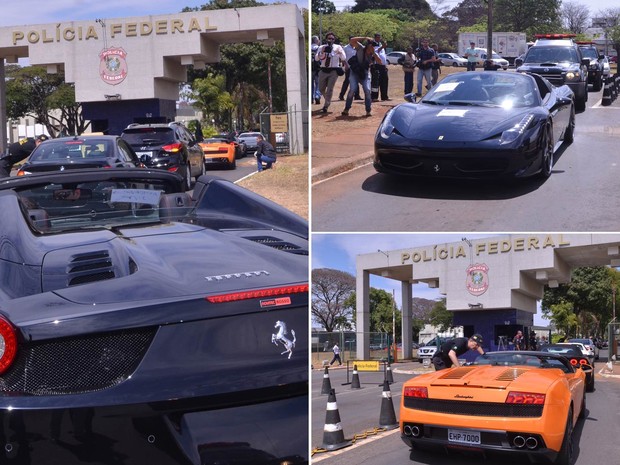 carros de luxo apreendidos pel PF