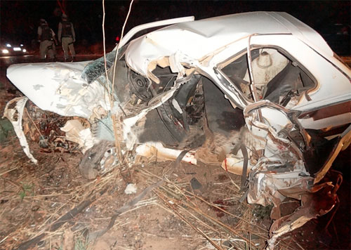 O Gol ficou completamente destruído, vitimando dois de seus ocupantes