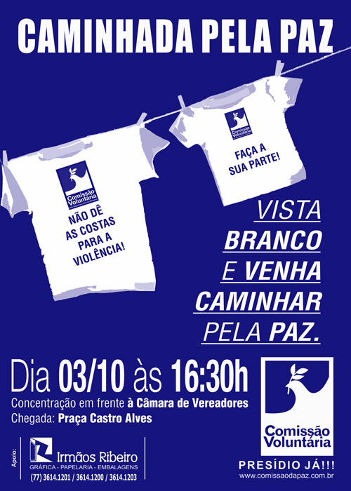 vista-se de branco e venha caminhar pela paz