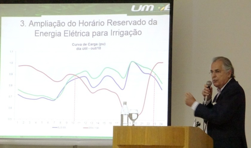 Preocupação de Humberto, de grande parte dos prefeitos e dos produtores rurais da região, a questão do fornecimento de energia recebeu destaque na explanação do presidente da Umob. 