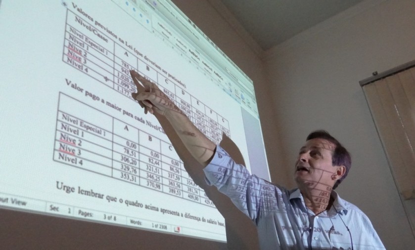 O assessor técnico de Formosa do rio Preto mostrou valores e Leis sobre planos de carreira na Educação.