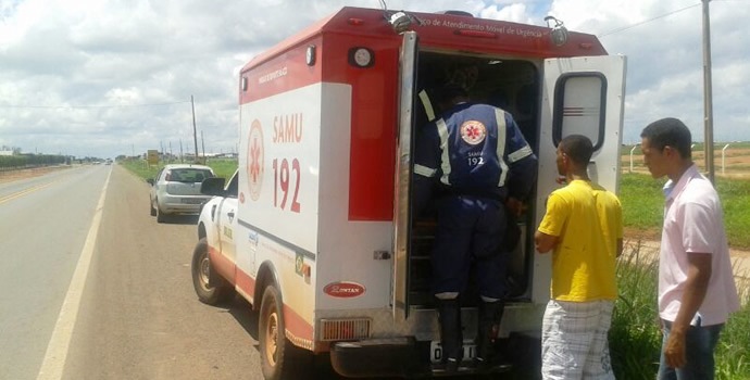 A SAMU 192 deu socorro às vítimas