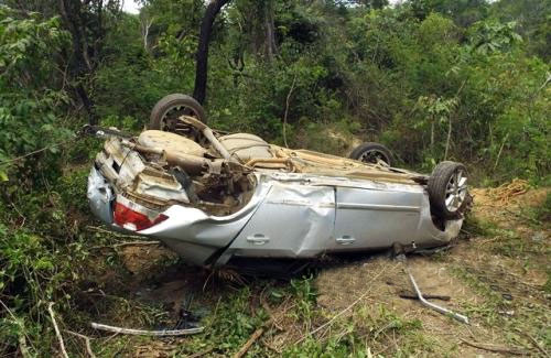 O Vectra do motorista Flex, que acabou preso.