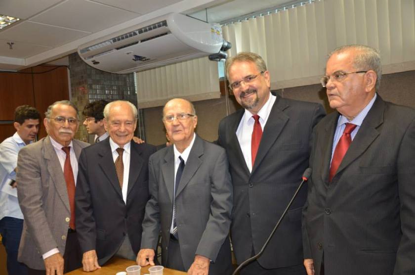 Deputado Marcelino Galo, Inácio Gomes, Waldir Pires e Joviniano Neto na oitiva de Luiz Leal.