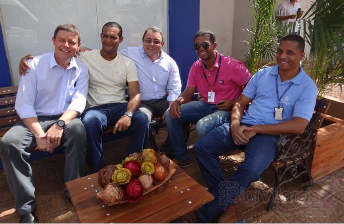 Parte da equipe que vai cuidar da base de Luís Eduardo Magalhães.