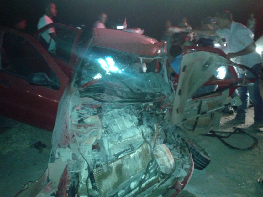 O Pálio ficou destruído