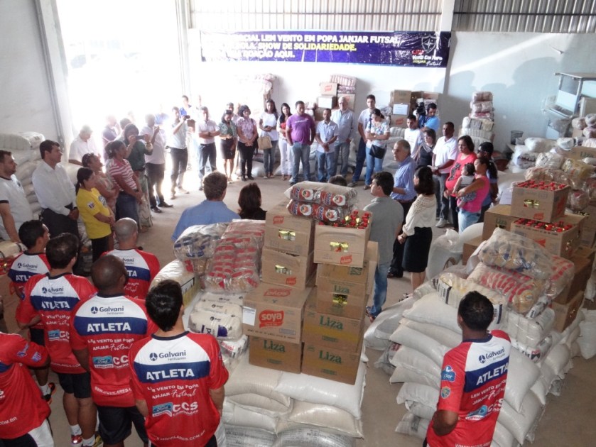  As doações foram feitas durante a Taça Estado da Bahia de Futsal