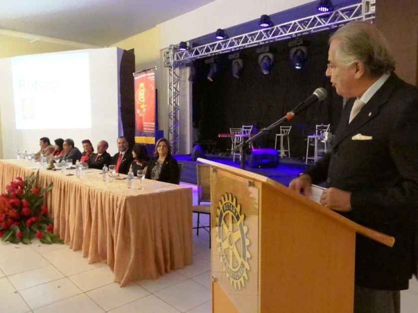 O prefeito destacou a importância do Rotary para o desenvolvimento de Luís Eduardo Magalhães.