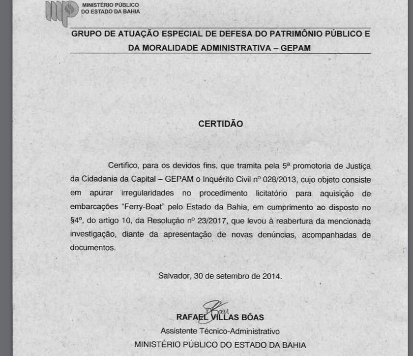 certidão