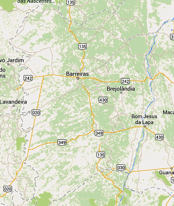 divisas da Bahia com Goiás e Posse: terras com maior produtividade