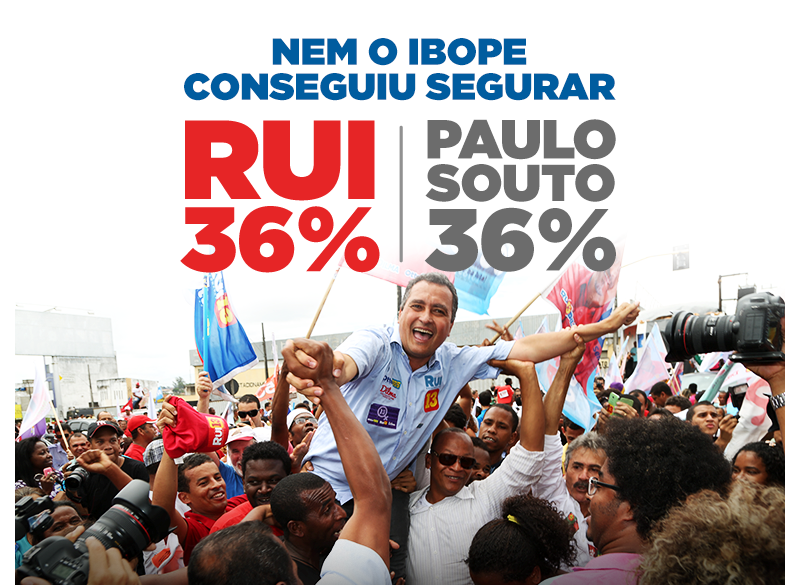Nas mídias sociais, o Candidato comemorou, depois de amargar um terceiro lugar no início da campanha. 