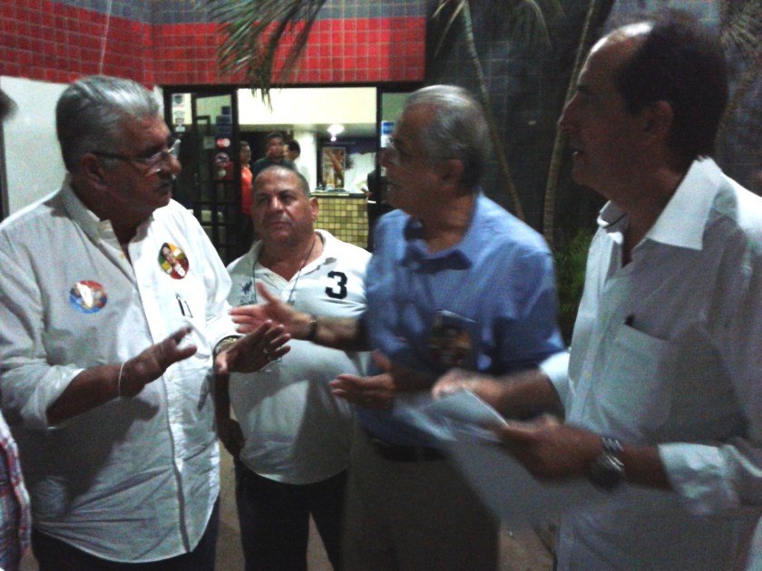 Tonhão rechaçou a perda do território, mesmo após esclarecimentos de Humberto Santa Cruz e Sérgio Pitt. Foto de Fernando Machado, do ZDA