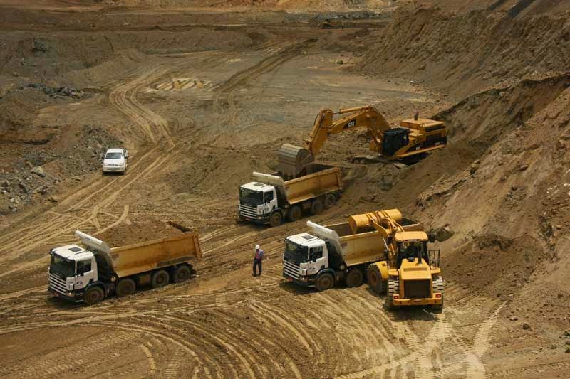 Uma das minerações da Galvani