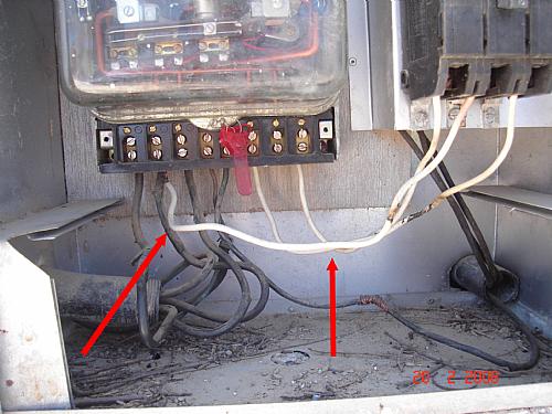 Medidor com fraude "grosseira".