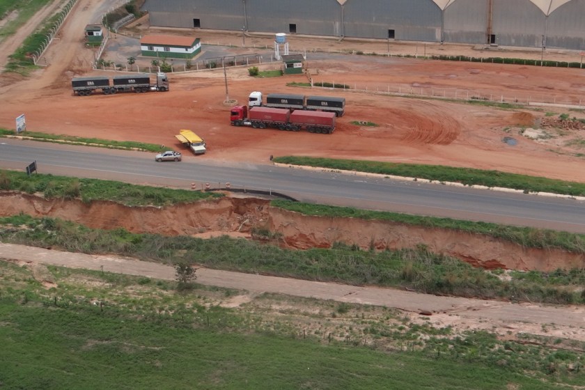 Foto aérea de novembro de 2014