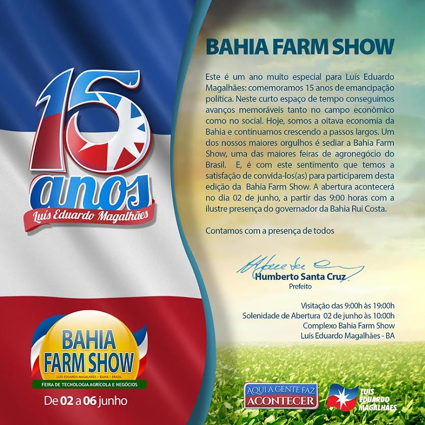 Bahia Farm Show convite
