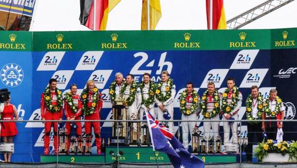 O pódio principal da prova