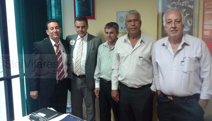 Leci, Daniel Almeida, Nelcito, Tadeu Campos e Leobino Pereira, nos tempos em que o PCdoB era de Oziel e boi não lambia. Pois lambeu! Foto de Sigi Vilares.