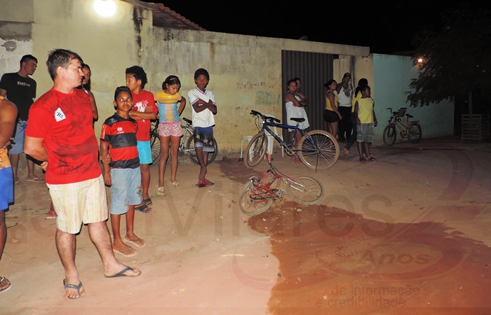 O local onde as crianças foram atropeladas