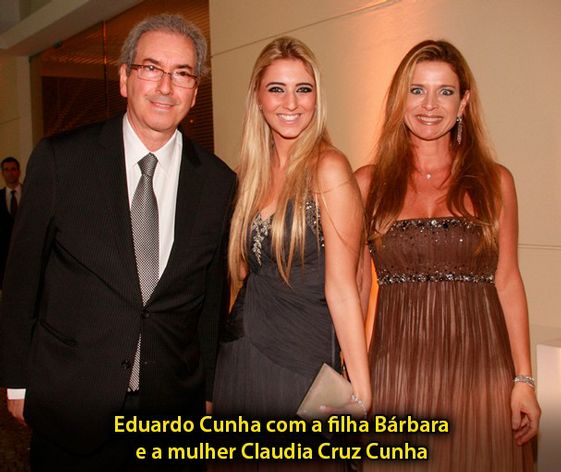 Eduardo-cunha-com-a-filha-Barbara-e-a-mulher-Claudia-Cruz-Cunha