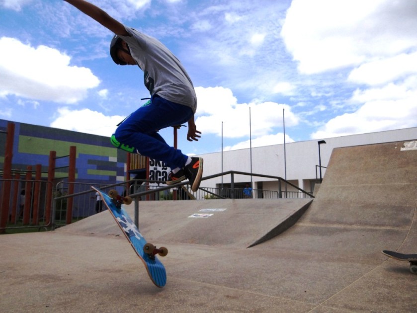 O skate foi uma das atrações do primeiro LEM Jogos de Rua