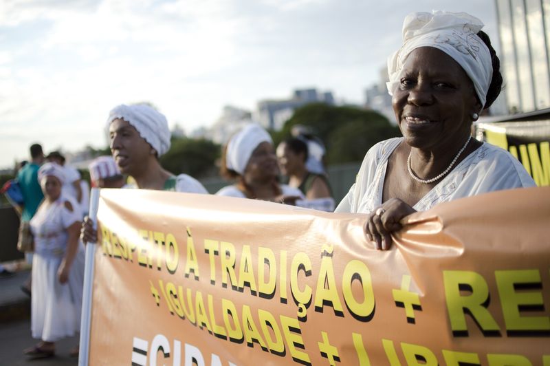 Porto Alegre/RS - Marcha de abertura do Fórum Social Temático percorre as ruas do centro de Porto Alegre (Marcelo Camargo/Agência Brasil)