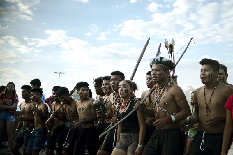 Porto Alegre/RS - Marcha de abertura do Fórum Social Temático percorre as ruas do centro de Porto Alegre (Marcelo Camargo/Agência Brasil)