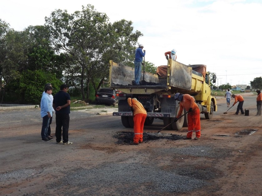 Fábio foi ver de perto os trabalhos: pré-candidato sofre, viu eleitor?