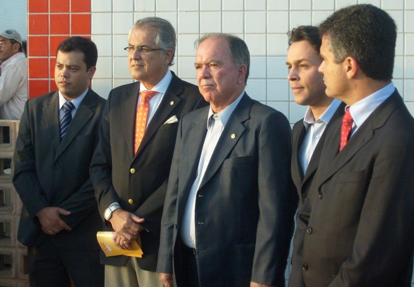 Inauguração do Frigoríco Mauriceia, o maior gerador de empregos do Distrito Industrial.
