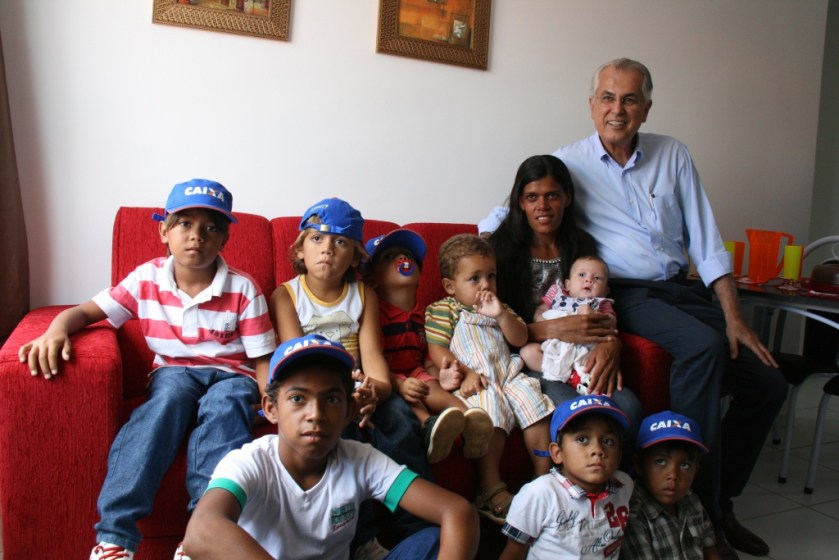 Patrícia, a Branca de Neve, mãe de sete filhos homens e que ganhou uma menina no ano que passou, foi uma das beneficiárias.
