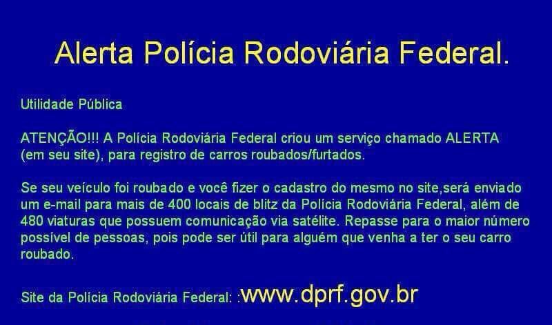 prf alerta