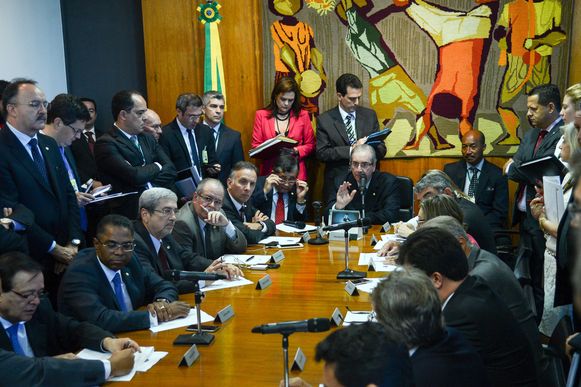 reunião de líderes na Câmara