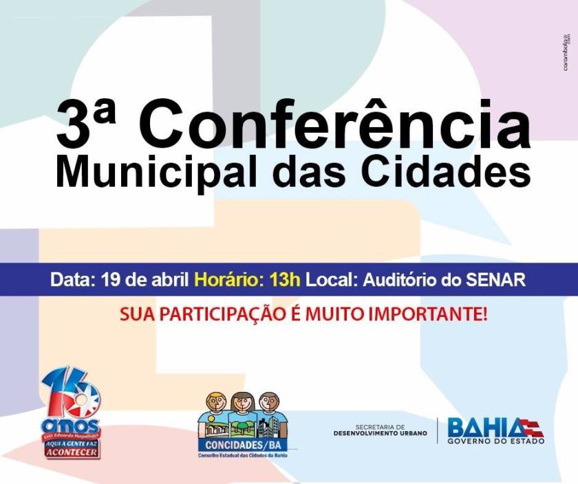 LEM realiza nesta terça-feira, 19, terceira Conferência Municipal das Cidades