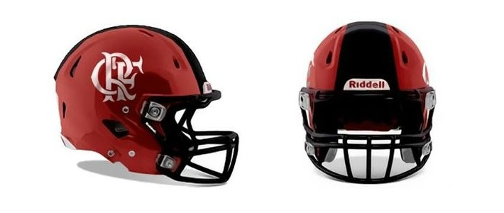 Modelo de capacete a ser usado pelo Brasil. Flamengo já tem.