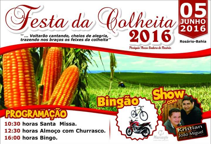 festa da colheita no Rosário